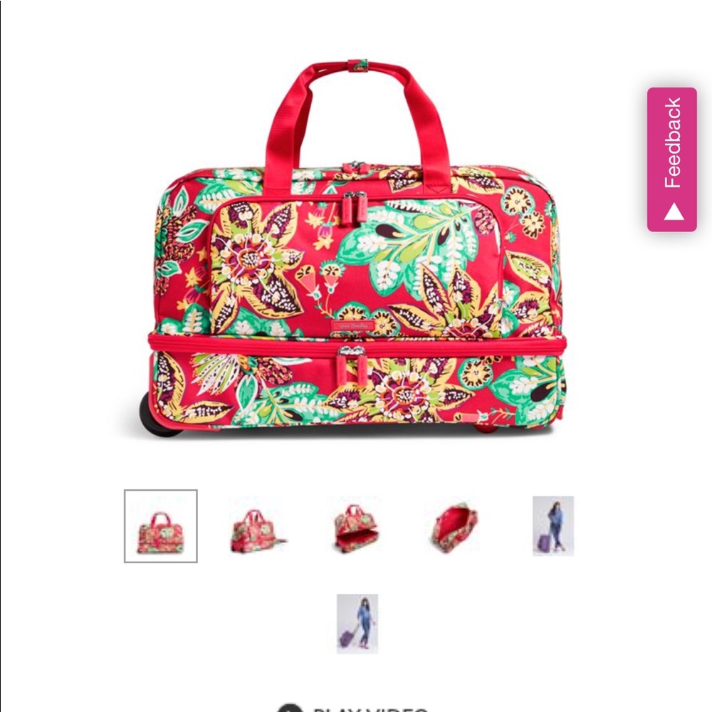 Vera Bradley wheeled carry on BRAND NEW